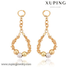 C211281-29286 Xuping dubai Moda China Joyería al por mayor Chapado en oro Pendientes de la joyería Pendientes de aro multicolor